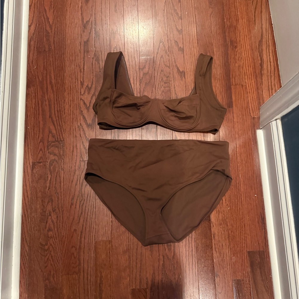 SKIMS Brown Bikini Set